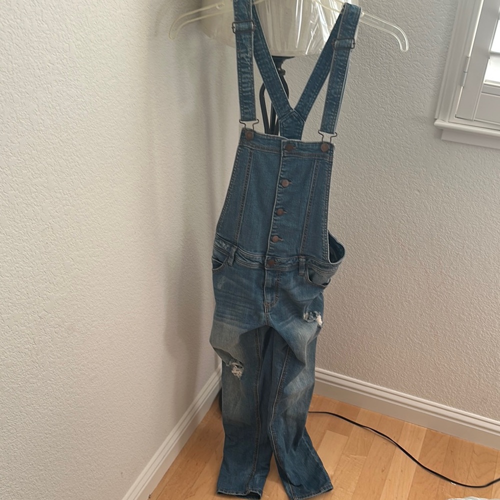 Classic Blue Denim Overalls with Adjustable Straps